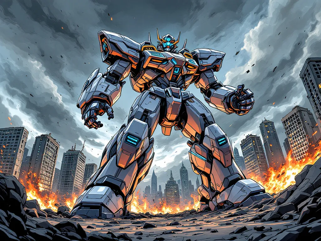 戦い - Steel Giants in Battle