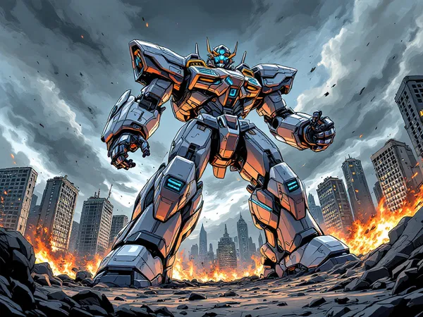 戦い - Steel Giants in Battle